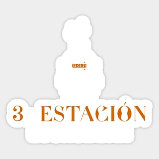 3ra Estación Lounge Bar (White) Sticker